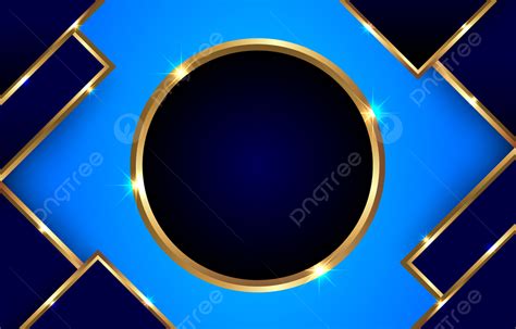 Abstract Blue With Gold Geometric Background Wallpaper Abstract