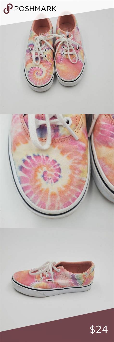 Vans Off The Wall Doheny Womens Sneakers Canvas Salmonwhite Tie Dye