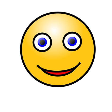 Smiley Free Stock Photo Illustration Of A Yellow Smiley Face 15550