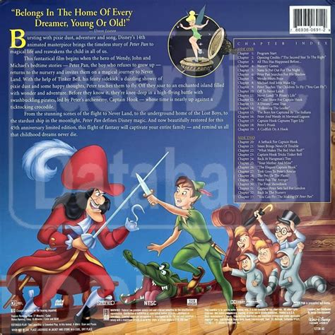 Laserdisc Database Peter Pan 45th Anniversary Limited Edition 12730 As