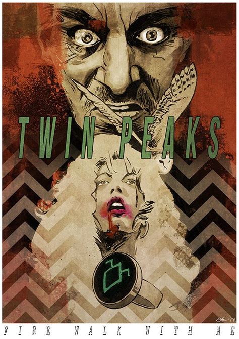 Twin Peaks Fire David Lynch Twin Peaks Between Two Worlds Minimal Poster Alternative Movie