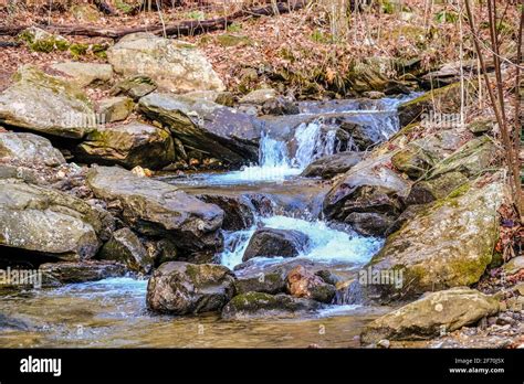 Mountain Stream Over Rocks Stock Photo Alamy