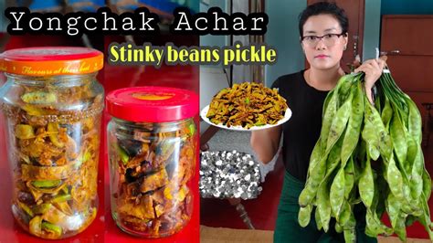 stinky beans with bamboo shoot pickle yongchak and soibum achaar eat with sisters manipur