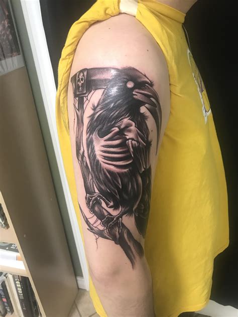 Undead Raven Done Today By Mark Lynyrd Skinart Thorold On Rtattoos
