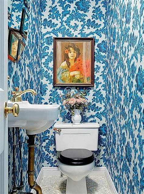 15 Wonderful Wallpaper Designs For Small Bathroom To Looks More Amazing