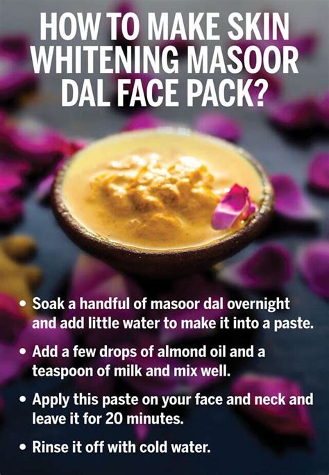 Masoor Dal Face Pack For A Glowing And Healthy Skin