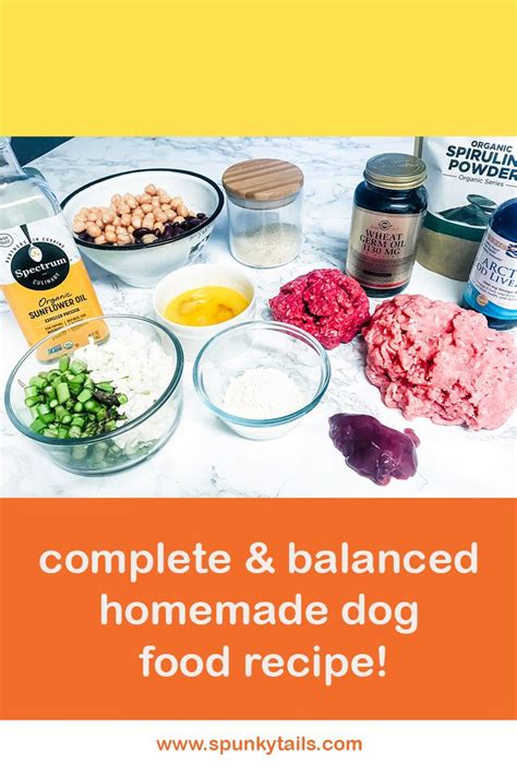 Balanced And Complete Homemade Dog Food Recipe Balanced Homemade Dog