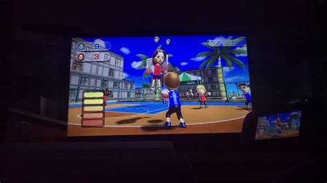 Wii Sports Resorts Basketball Patrick Vs Elisa Youtube