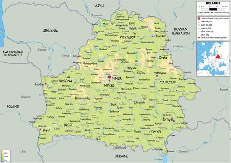 Warsaw, poland (ap) — poland plans to build a fence along its border with belarus and deploy more soldiers there to stop migrants seeking to . Belarus Map (Physical) - Worldometer