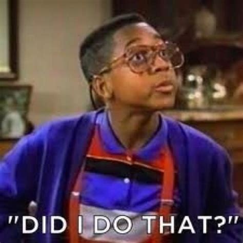 Did I Do That Steve Urkel Television Quotes History Of Television