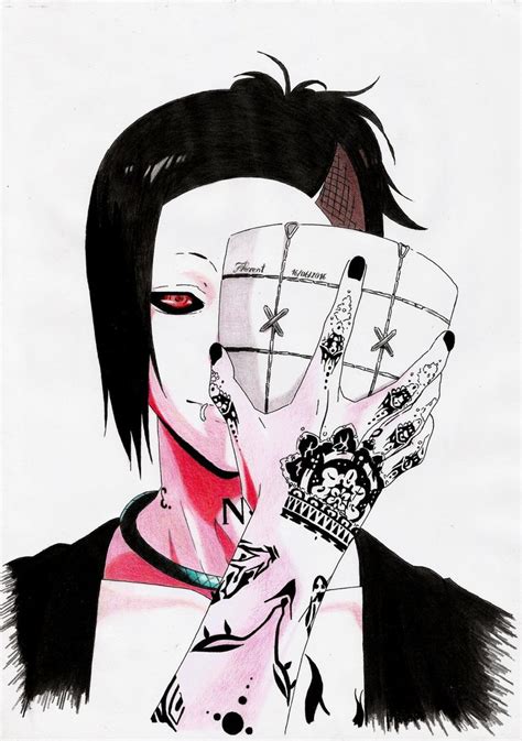 He owns the hysy artmask studio, where he sells masks, whilst also being a member of the clowns. Uta Tokyo Ghoul by Flowrant on DeviantArt