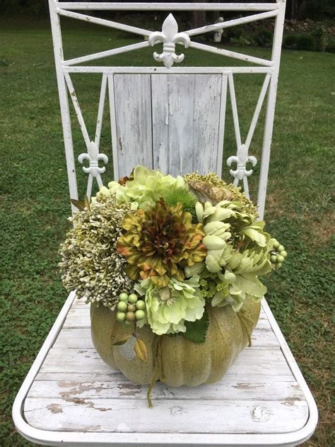 large pumpkin centerpiece flowers in a pumpkin wedding or etsy pumpkin centerpieces pumpkin