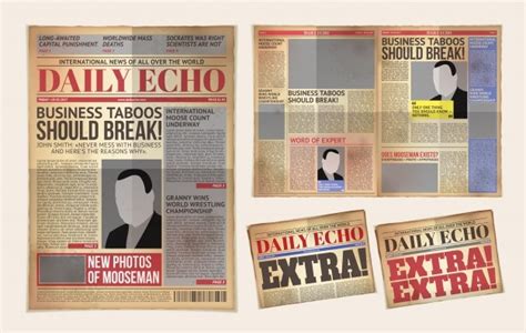 For example, tabloids may include serious political coverage, while quality newspapers may contain celebrity stories, or headlines with stories are often longer, with more background detail provided. Tabloid Images | Free Vectors, Stock Photos & PSD