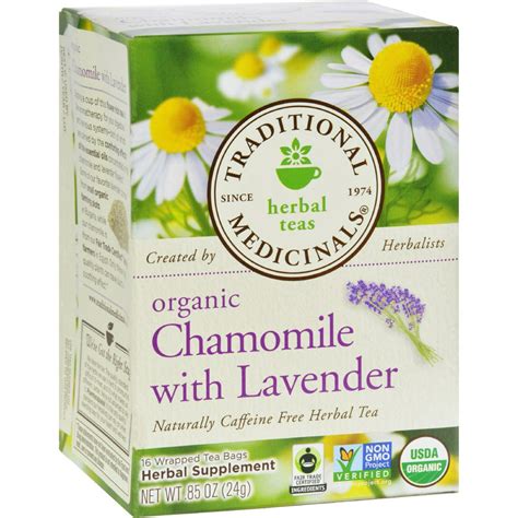 Traditional Medicinals Organic Chamomile With Lavender Herbal Tea 16