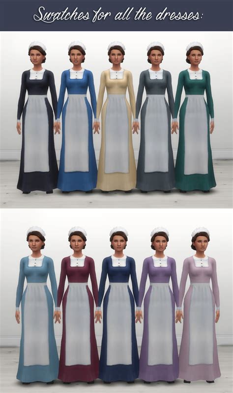 Ts4 3 Maids Uniforms History Lovers Sims Blog