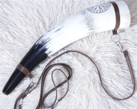 Viking War Blowing Horn 12 Inch Genuine Ox Battle Trumpet Etsy