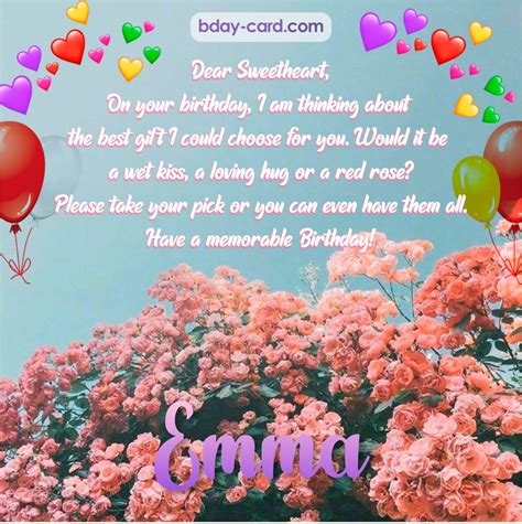 Birthday Images For Emma 💐 — Free Happy Bday Pictures And Photos Bday