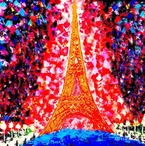 Eiffel Tower Painting By Yelena Wilson