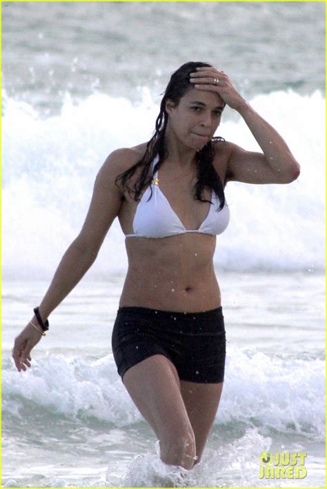 Michelle Rodriguez Shows Off Her Hairy Armpits During An Ocean Swim Photo 3543339 Bikini