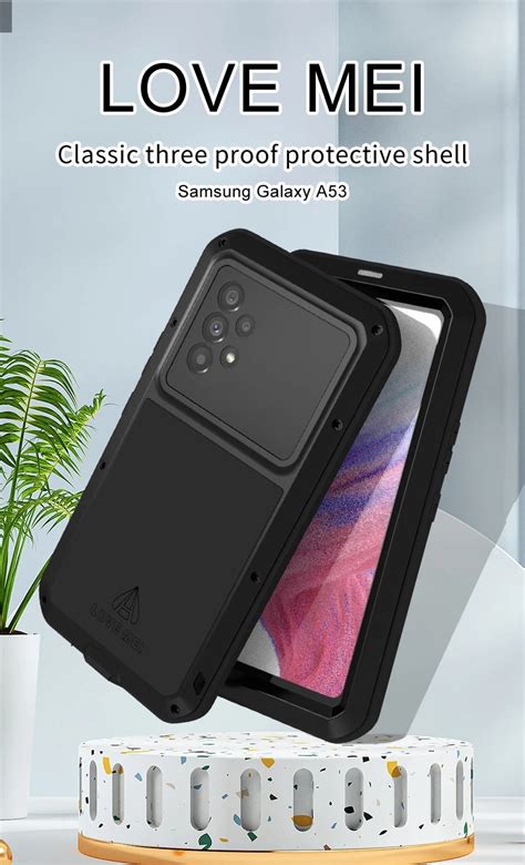 For Samsung Galaxy A53 Case Original Lovemei Powerful 360 Armor Heavy