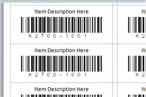 Print A Sheet Of Barcode Labels Barcodewiz