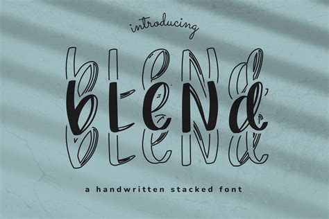 Blend Font By Wadlen Creative Fabrica