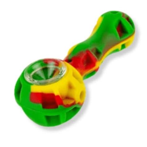 Silicone Pipes Cheap Rasta Weed Smoking Pipe