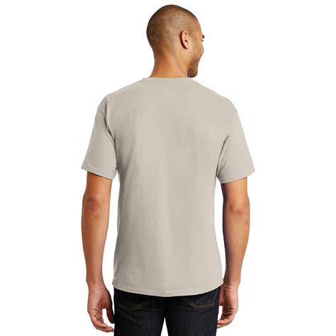 Hanes 5250 Authentic 100 Cotton T Shirt Sand Full Source