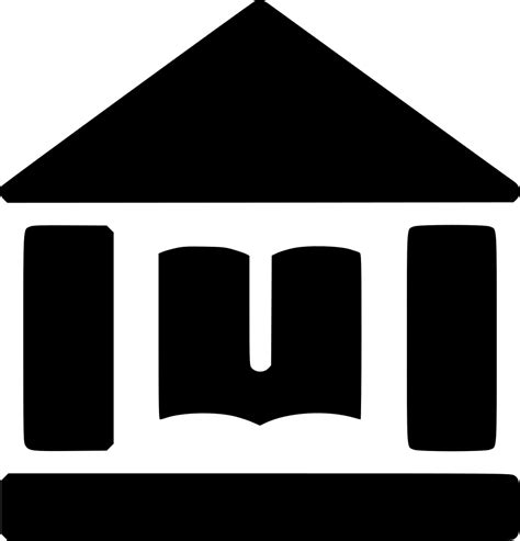 old library building svg png icon free download 66488 riset