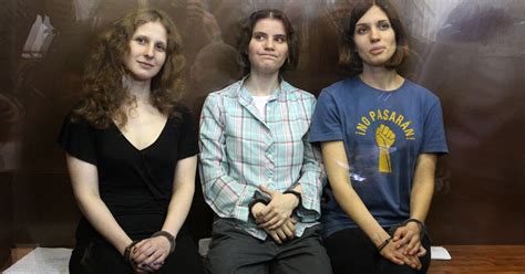 pussy riot members released from prison slam hoax and pr move by russian government rolling