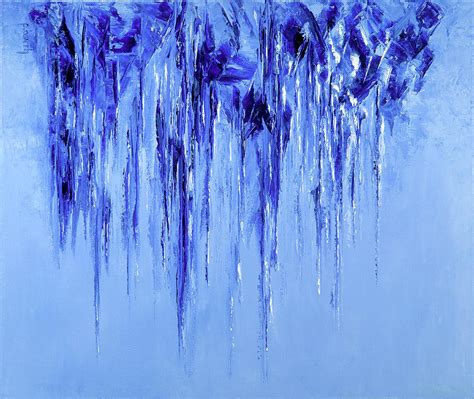 Blue Monochromatic Painting By Paige Barth Fine Art America