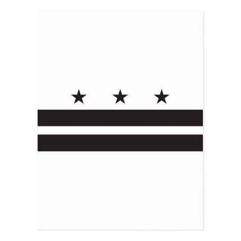 Washington DC Flag - Black Postcard | Zazzle.com | Washington dc flag, Dc flag, Washington dc