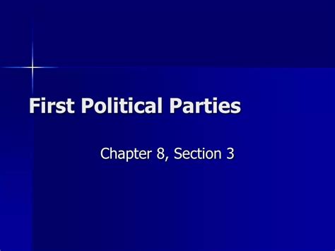 Ppt First Political Parties Powerpoint Presentation Free Download