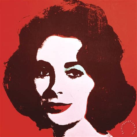 Andy Warhol Liz 1963 Red Painting Liz 1963 Red Print For Sale