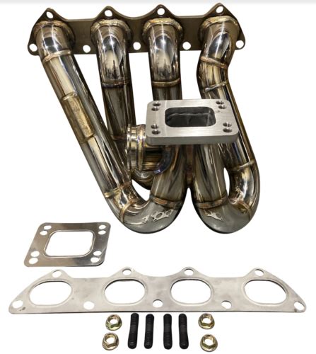 H Series T3 T4 Top Mount Turbo Manifold GSR Si H22A F20B 44mm For Civic
