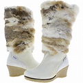 Pajar Women's Angelica-Lux Suede & Fur Insulated Wedge Winter Boots | eBay