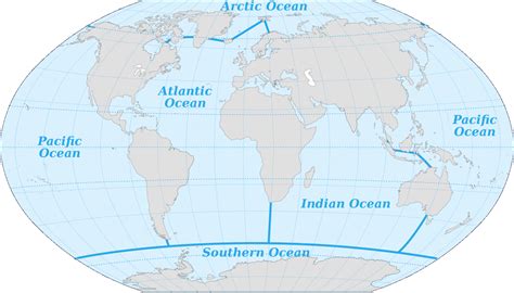 Mapa Oceanos