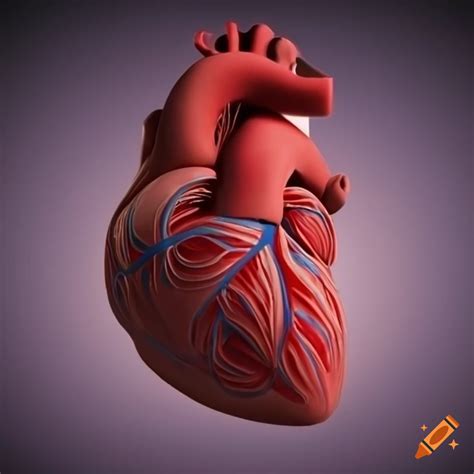 3d Model Of The Human Heart On Craiyon