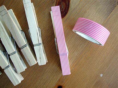 Libbie Grove Design Diy Washi Tape And Clothespins