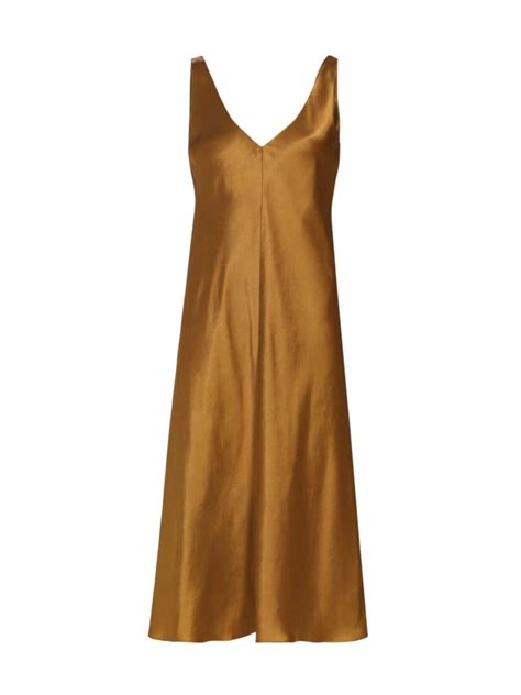 Vince Women S Satin Slip Midi Dress In Nile Modesens