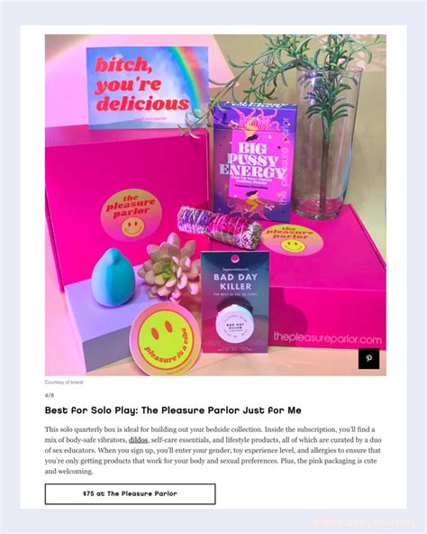 Vibrator Of The Month Club Sex Toy Subscription Box The Pleasure Parlor