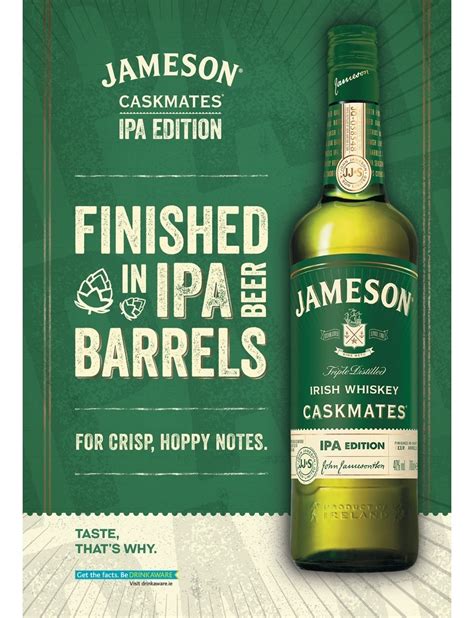 Uísque Irlandês Whiskey Jameson Ipa Edition 750ml Com Nf Mercado Livre