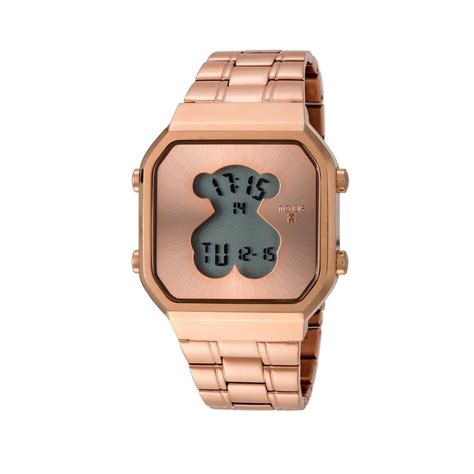 Reloj De Mujer Tous D Bear Digital De Acero En Color Oro Rosa · Tous