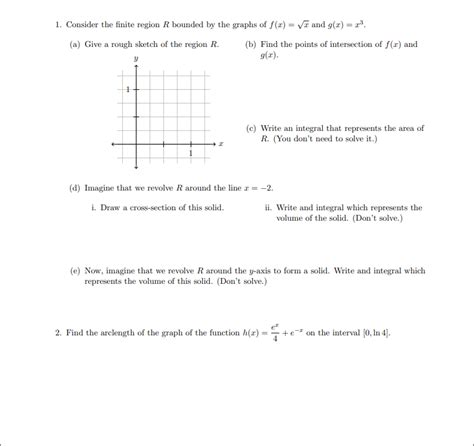 Solved Consider The Finite Region R Bounded By The Graphs Chegg