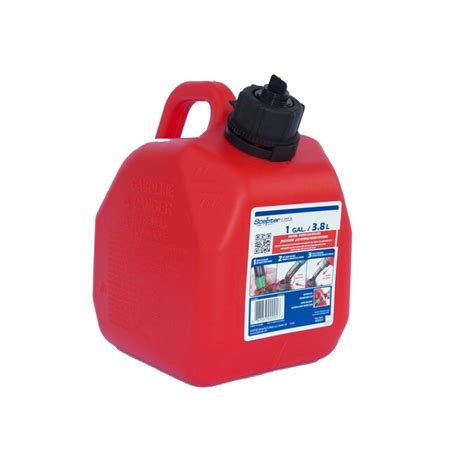 1 Gallon Plastic Gasoline Can In The Gas Cans Department At