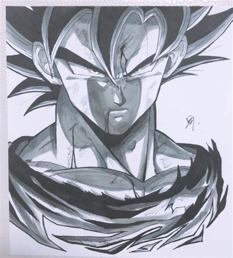 Goku Ultra Instinct Drawing Face Dragon Ball Super Goku Finally