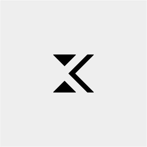 letra x xk k kx monograma logotipo design mínimo ícone em 2020