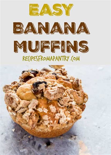 Banana Muffins With Granola Streusel Recipes From A Pantry