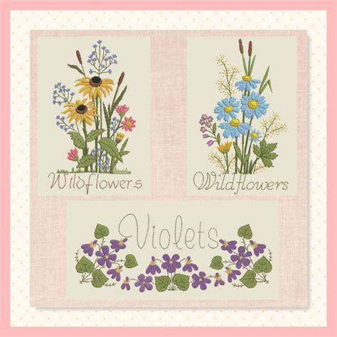 Wildflowers 1166 Wild Flowers Embroidery Designs Beautiful Quilts