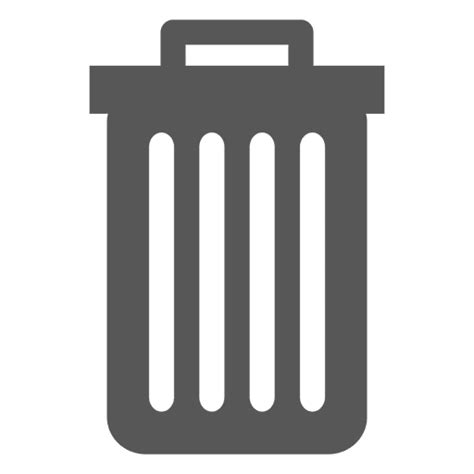 Flat Trash Can Icon Transparent Png And Svg Vector File